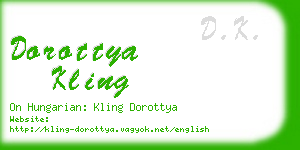 dorottya kling business card